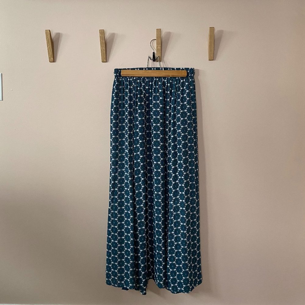 Octavia Boho Blue Medallion Skirt